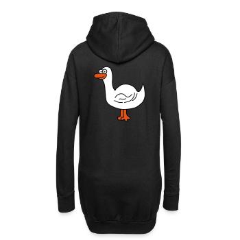 Enten - Hoodie-Kleid - Schwarz - Hinten