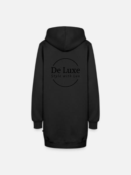 De Luxe - Hoodie-Kleid - Schwarz