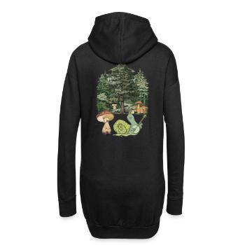 Enfant Escargot Habitant De La Forêt Musique Enfant - Sweat-shirt à capuche long Femme - noir - Dos