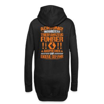 Triebfahrzeugführer/Lokführer/Eisenbahner/Geschenk - Hoodie-Kleid - Schwarz - Hinten