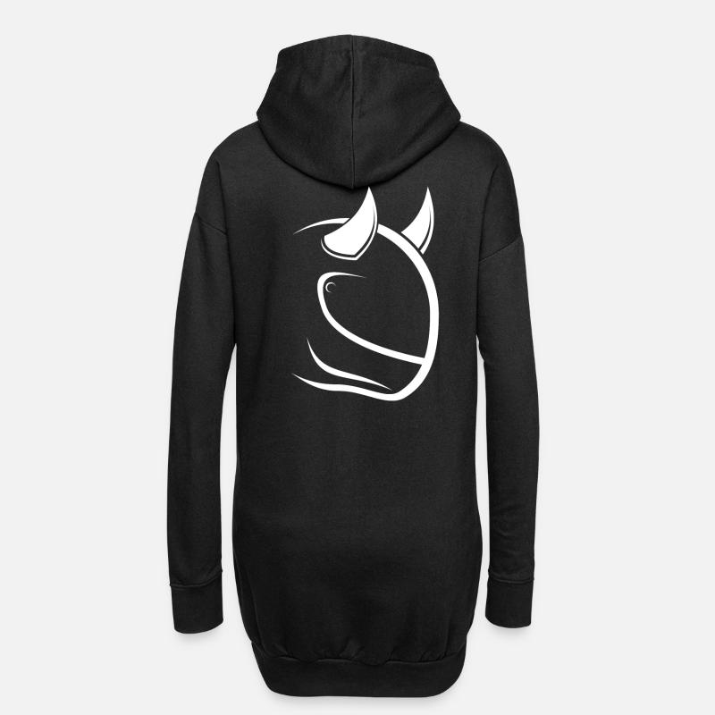Biker Devil - Hoodie Dress - black