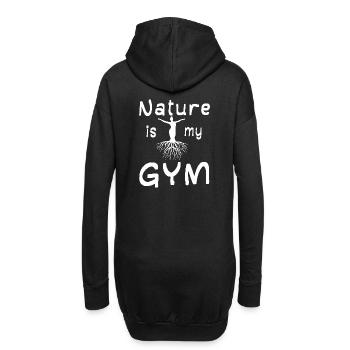 Salle de sport Fitness Sports de plein air Nature Randonnée - Sweat-shirt à capuche long Femme - noir - Dos