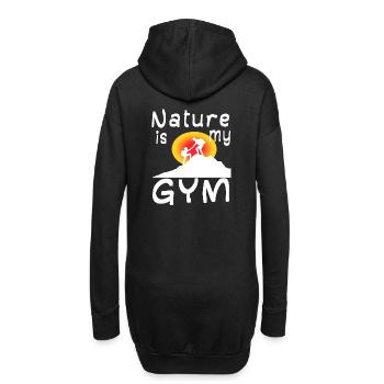 Salle de sport Fitness Sports de plein air Nature Randonnée - Sweat-shirt à capuche long Femme - noir - Dos