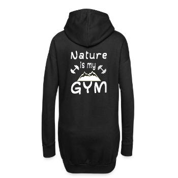 Salle de sport Fitness Sports de plein air Nature Randonnée - Sweat-shirt à capuche long Femme - noir - Dos