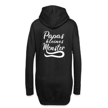 Papa Vater Kind Familie Geschenk Lustig Spruch - Hoodie-Kleid - Schwarz - Hinten
