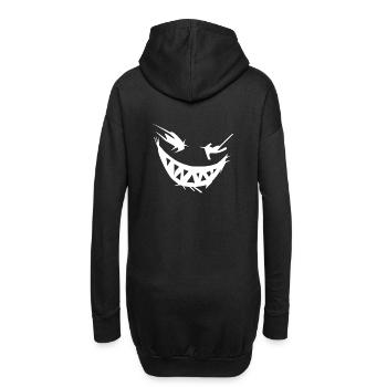 Halloween Gesicht zum fürchten - cooler Style - Hoodie-Kleid - Schwarz - Hinten