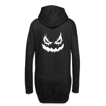 Halloween Gesicht zum fürchten - cooler Style - Hoodie-Kleid - Schwarz - Hinten