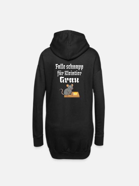 Effektive Kleintier falle Grau Tierfang Maus Ratte - Hoodie-Kleid - Schwarz