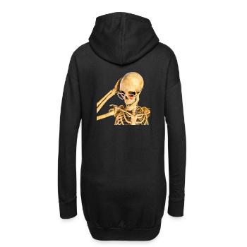 Qui suis-je encore ? - Sweat-shirt à capuche long Femme - noir - Dos