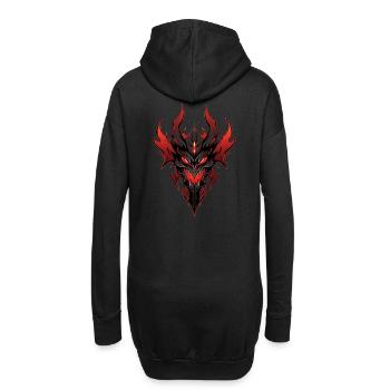 Dark Demond Fire Head - Sweat-shirt à capuche long Femme - noir - Dos
