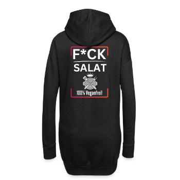 FCK Salat-100% Veganfrei-BBQ FCK Salat - Hoodie-Kleid - Schwarz - Hinten