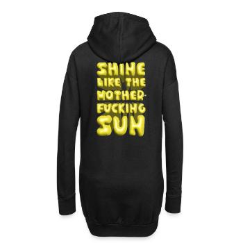 shine like the motherfucking sun sommer lettering - Hoodie-Kleid - Schwarz - Hinten