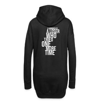 A Winner Is a Loser Who Tried One More Time - Hoodie-Kleid - Schwarz - Hinten