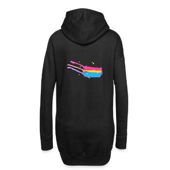 Casserole de cuisine Pansexual - Sweat-shirt à capuche long Femme - noir - Dos