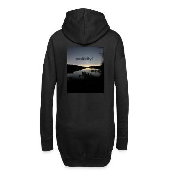 Positivity Seeblick - Hoodie-Kleid - Schwarz - Hinten
