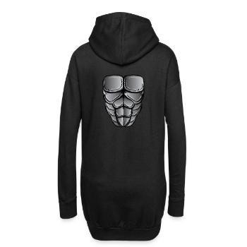 Costume de gorille Halloween - Sweat-shirt à capuche long Femme - noir - Dos