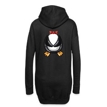 Costume de pingouin Halloween - Sweat-shirt à capuche long Femme - noir - Dos