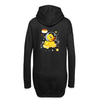 Enten Astronaut Gay Bear Pride - Hoodie-Kleid - Schwarz - Hinten