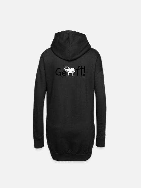 Geschafft! Abschluss - Hoodie-Kleid - Schwarz