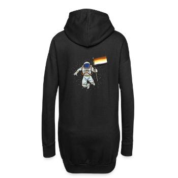 Astronaut Gay Bear Pride - Hoodie-Kleid - Schwarz - Hinten