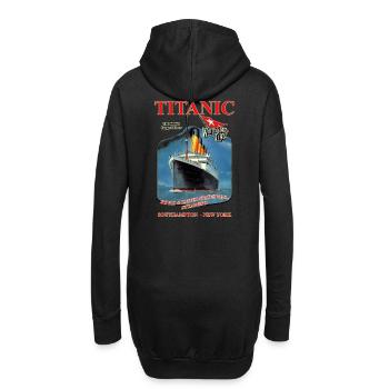 PAQUEBOT TITANIC création Louis RUNEMBERG © Adagp - Sweat-shirt à capuche long Femme - noir - Dos