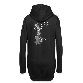 Pissenlit à la fleur et Tölt White - Sweat-shirt à capuche long Femme - noir - Dos
