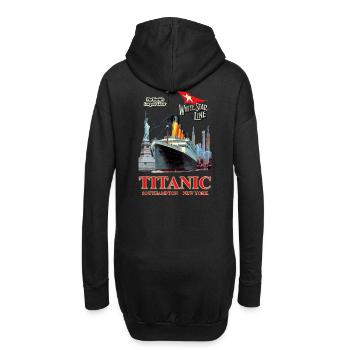 TITANIC CREATION Louis RUNEMBERG © Adagp - Sweat-shirt à capuche long Femme - noir - Dos