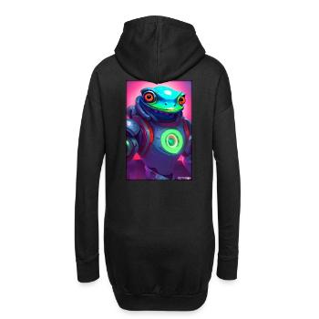 Space Frog Futur Cyborg Robot - Sweat-shirt à capuche long Femme - noir - Dos