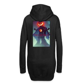 Halloween Kürbis Monster - Süßes oder Saures - Hoodie-Kleid - Schwarz - Hinten