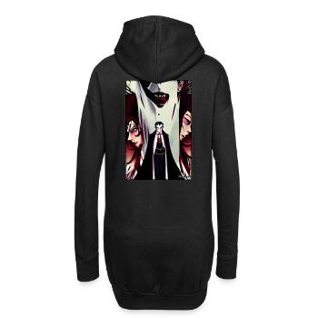 Manga Vampire Dracula Monstre Halloween - Sweat-shirt à capuche long Femme - noir - Dos