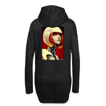 Robot Woman Future Cyborg Machine Technology - Sweat-shirt à capuche long Femme - noir - Dos