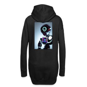 Robot Future Technology Science Android - Sweat-shirt à capuche long Femme - noir - Dos