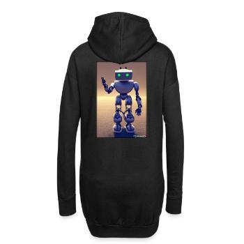 Robot Future Technology Science Android - Sweat-shirt à capuche long Femme - noir - Dos