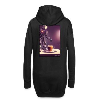 Robot Coffee Future Science Machine - Sweat-shirt à capuche long Femme - noir - Dos