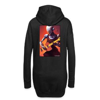 Robot Guitar Guitarist Future Music Musician - Hoodie Dress - black - Back