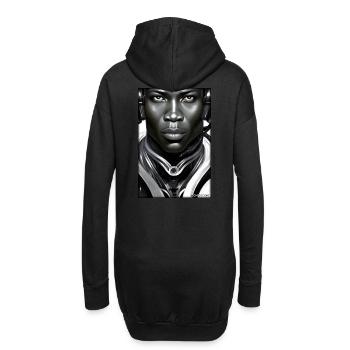 Cyborg Man Future Sci-Fi Machine Technology - Sweat-shirt à capuche long Femme - noir - Dos