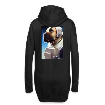 Dog Pet Astronaut Future Sci-Fi Technology - Sweat-shirt à capuche long Femme - noir - Dos