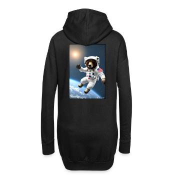 Bear Wildlife Astronaut Future Sci-Fi Technology - Sweat-shirt à capuche long Femme - noir - Dos