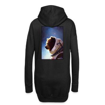Bear Wildlife Astronaut Future Sci-Fi Technology - Sweat-shirt à capuche long Femme - noir - Dos