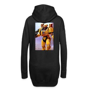 Kampfbot Robot Super Soldat Machine Guerrier - Sweat-shirt à capuche long Femme - noir - Dos