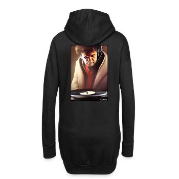 Ludwig van Beethoven DJ Kopfhörer Musik Party - Hoodie-Kleid - Schwarz - Hinten