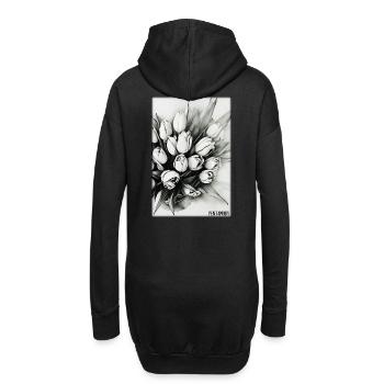 Tulip Lily Family Flower Spring Meadow Green - Sweat-shirt à capuche long Femme - noir - Dos