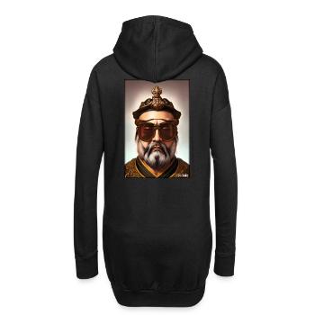 Konfuzius Sonnenbrille Philosoph China Asien - Hoodie-Kleid - Schwarz - Hinten