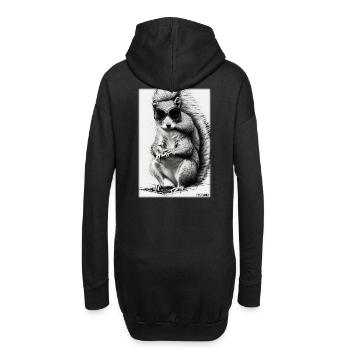 Squirrel Sunglasses Wildlife Forest Animal Forest - Hoodie Dress - black - Back