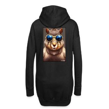 Squirrel Sunglasses Wildlife Forest Animal Forest - Hoodie Dress - black - Back