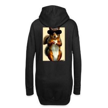 Squirrel Sunglasses Wildlife Forest Animal Forest - Hoodie Dress - black - Back
