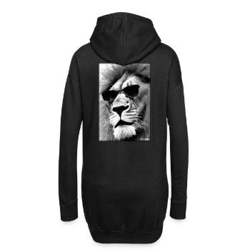 Lunettes de soleil Lion Big Cat Animal sauvage Tête de lion - Sweat-shirt à capuche long Femme - noir - Dos