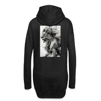 Lion Big Cat Animal sauvage Tête de lion Lion’s Mane Animal - Sweat-shirt à capuche long Femme - noir - Dos
