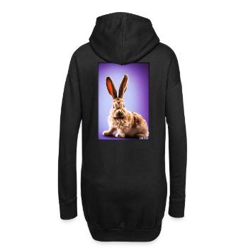 Rabbit Easter Easter Pet Easter Holiday - Hoodie Dress - black - Back
