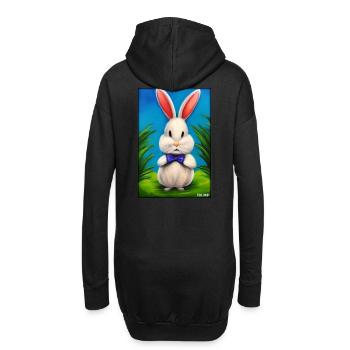 Rabbit Easter Easter Pet Easter Holiday - Hoodie Dress - black - Back